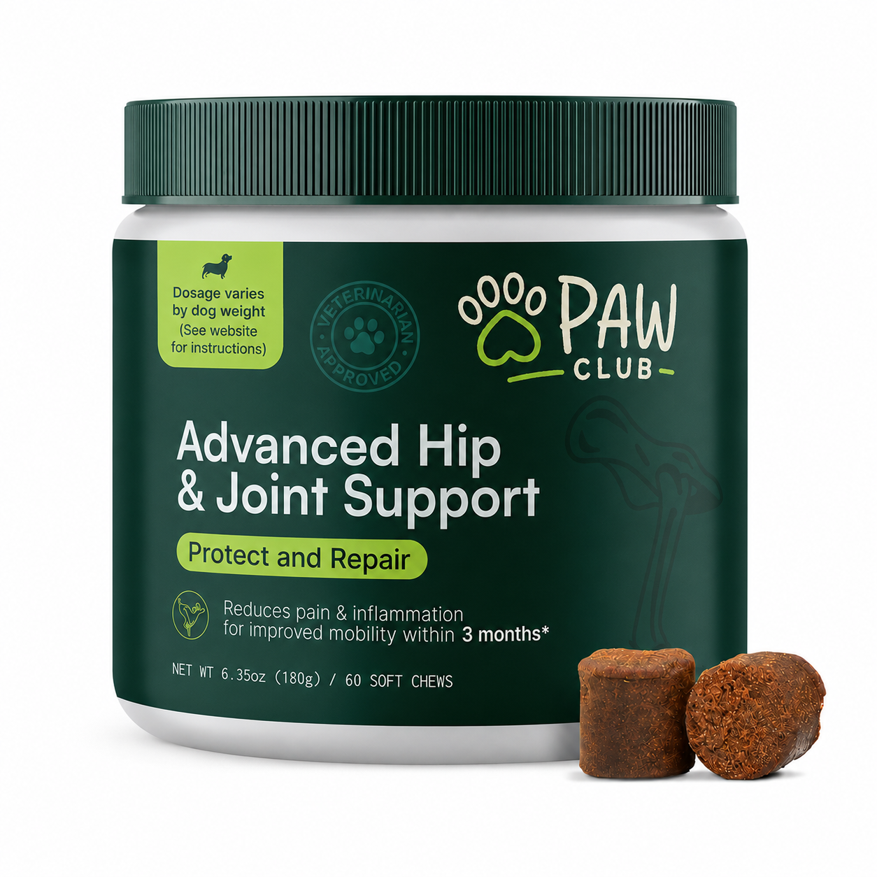 Advanced Hip & Joint Support Chews for Dogs